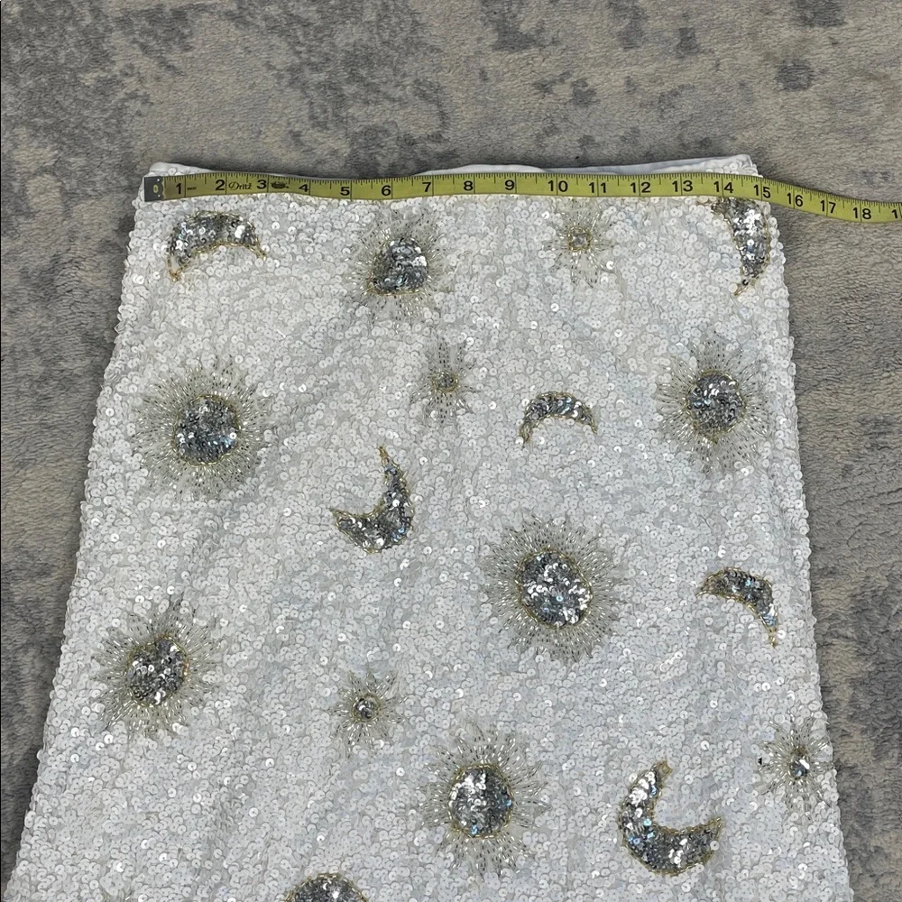 New Show Me Your Mumu Celestial Sequin Sun Moon RSVP Skirt Last Call Top Set L - Picture 12 of 13